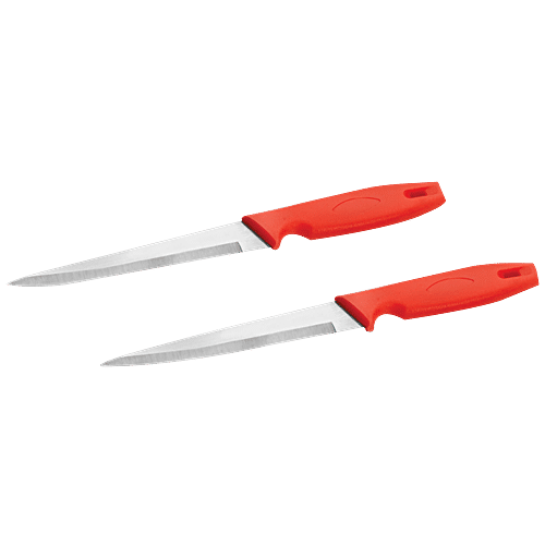 Ritu Stainless Steel Multipurpose Knife - Red, 1 pc Durable