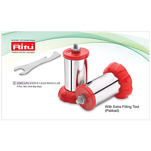 Buy Ritu Ritu plasticgasstovelegsantislipassortedcolour 4 pcs Online at Best Price of Rs