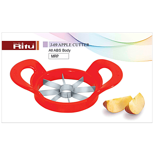 Ritu Plastic Apple Cutter- Red, 1 pc  