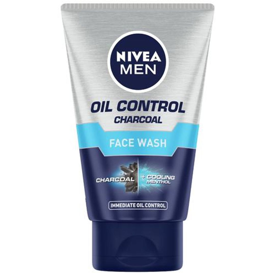 NIVEA Oil Control Face Wash With Charcoal & Cooling Mint, 100 g 