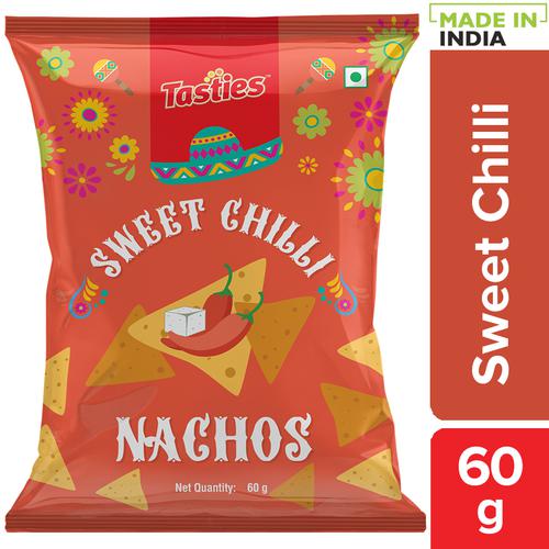 Tasties Nacho Chips - Sweet Chilli, 60 g  No Cholesterol, No Trans Fat