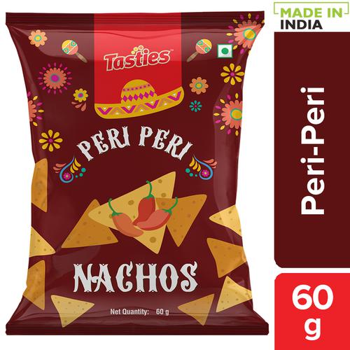 Tasties Nacho Chips - Peri-Peri, 60 g  No Cholesterol, No Trans Fat