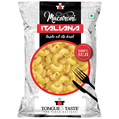 Tongue & Taste Macaroni - Suji, 250 g Pouch Zero Trans Fat, Zero Cholesterol