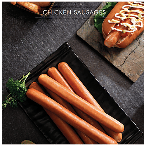 fresho! Chicken Sausage, Breakfast Classic, 1 kg Low in Cholesterol & Fat, Carb-Free