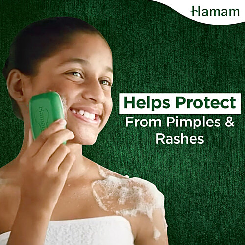 Buy Hamam Neem, Tulsi & Aloe Vera Soap Bar, 100 Pure Neem Oil Online