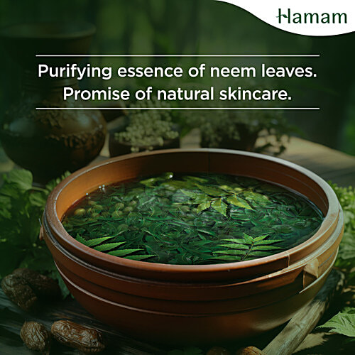 Buy Hamam Neem Soap With Aloe Vera & Tulsi, 100 Pure Neem Oil, For