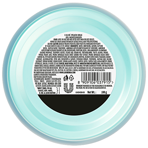Lakme Peach Milk Ultra-Light Gel, 100 g  