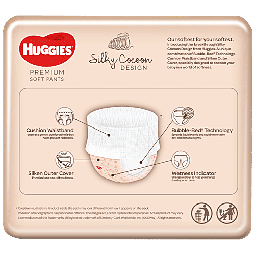 Buy Huggies Premium Soft Diaper Pants Large, Monthly Pack Online at