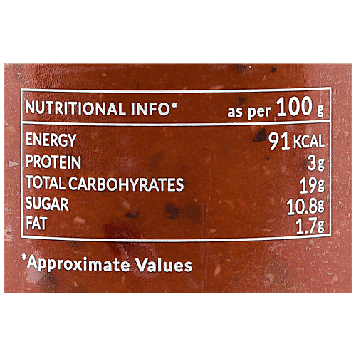 The Gourmet Jar Classic Pizza Sauce, 390 g Bottle Thick & Flavourful
 Made with Vine-Ripened Tomatoes