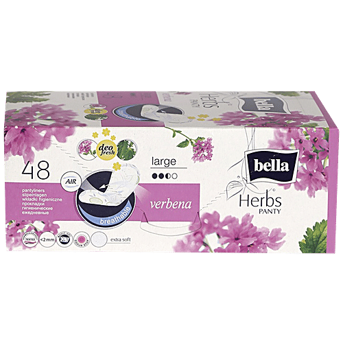 Buy Bella Panty Liners Herbs Verbena Large Online at Best Price of Rs