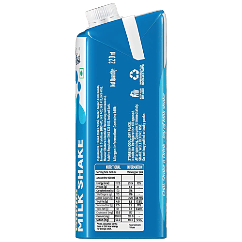 Milky Mist Milk Shake - Vanilla, 180 ml  