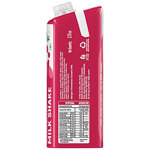 Milky Mist Milk Shake - Strawberry, 180 ml  