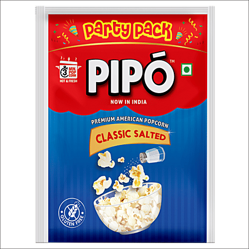 PIPO Instant Popcorn - Classic Salted, 150 g Pouch 