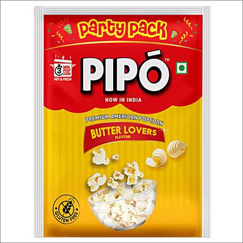 PIPO Instant Popcorn - Butter Lovers, 150 g Pouch 