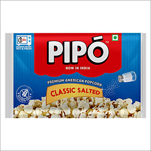 PIPO Microwave Popcorn - Classic Salted, 90 g Pouch 