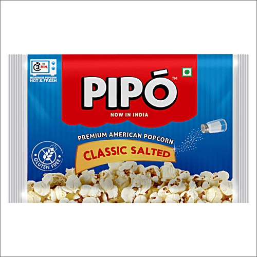 PIPO Microwave Popcorn - Classic Salted, 43 g Pouch 