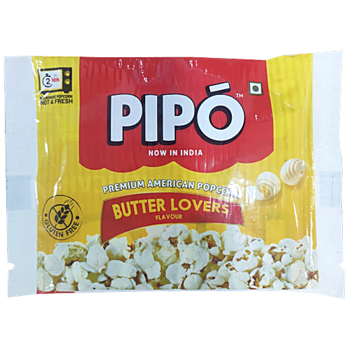 PIPO Microwave Popcorn - Butter Lovers, 43 g Pouch 