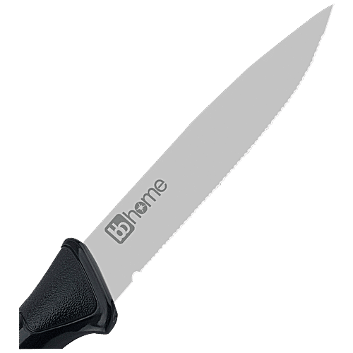 bb home Premium Serrated Kitchen Knife - Large, Multipurpose, Stainless Steel, BBPK03, 1 pc  Corrosion Resistant Strength