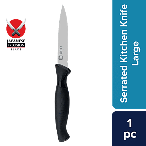 bb home Premium Serrated Kitchen Knife - Large, Multipurpose, Stainless Steel, BBPK03, 1 pc  Corrosion Resistant Strength