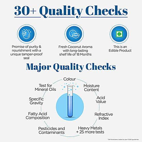 Dabur Anmol Gold Pure Coconut Oil - Edible Grade, Natural, For Hair & Skin Use, 900 ml