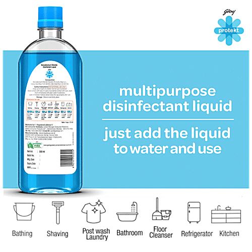 Buy Godrej Protekt Multipurpose Disinfectant Liquid - Aqua, Anti ...