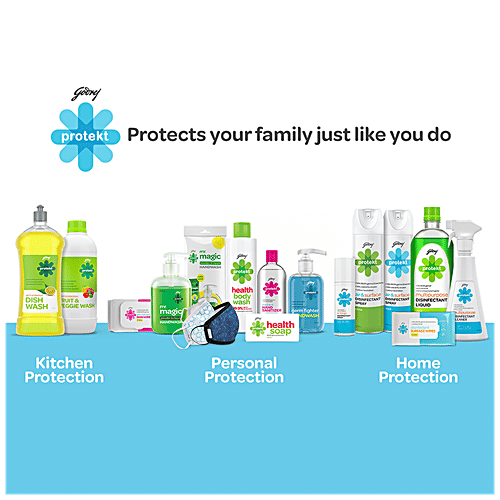 Godrej Protekt Disinfectant Spray - Air & Surface Sanitizer, Kills 99.9% Germs & Bacteria, Alcohol Based, Aqua Fragrance, 240 ml  Kills 99.9% Germs & Bacteria