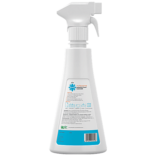 Godrej Protekt Multi-purpose Disinfectant Spray Cleaner - No Gas, Kills 99.9% Germs, Anti-bacterial, For Home & Kitchen, 500 ml Kills 99.9% Germs