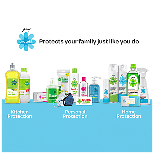 Godrej Protekt Multi-purpose Disinfectant Spray Cleaner - No Gas, Kills 99.9% Germs, Anti-bacterial, For Home & Kitchen, 500 ml Kills 99.9% Germs