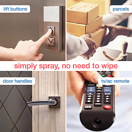 Godrej Aer Sanitizer Spray - Air & Surface Disinfectant, 99.9% Germ Protection, Alcohol Based, Long Lasting Fragrance, Cool Surf Blue, 240 ml