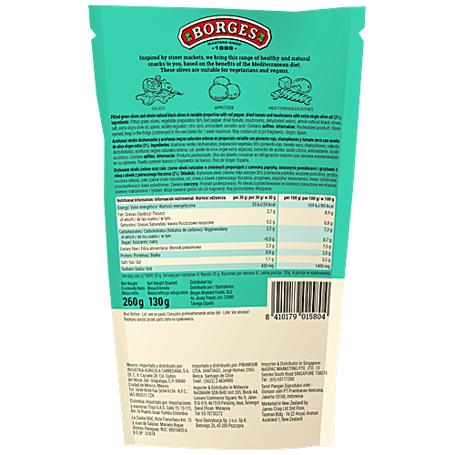 BORGES Italian Style Olives, 260 g  
