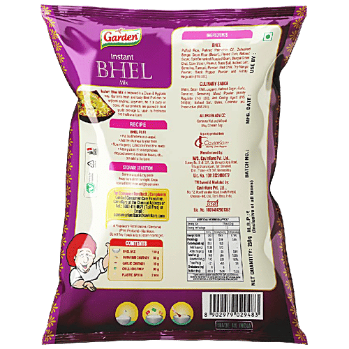 Garden Instant Bhel Mix, 200 g  Zero Trans Fat & Zero Cholesterol