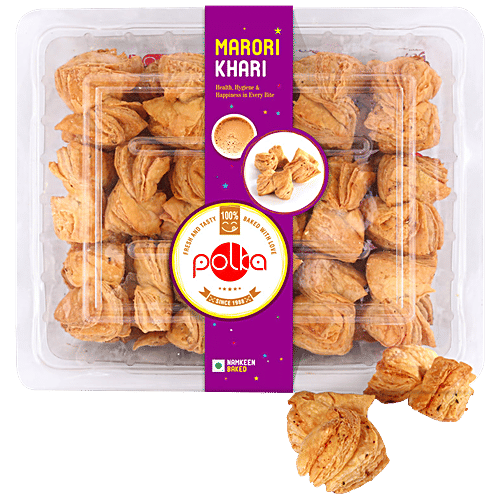 POLKA Marori Khari Puff - Flaky & Crispy, Teatime Snack, 300 g  
