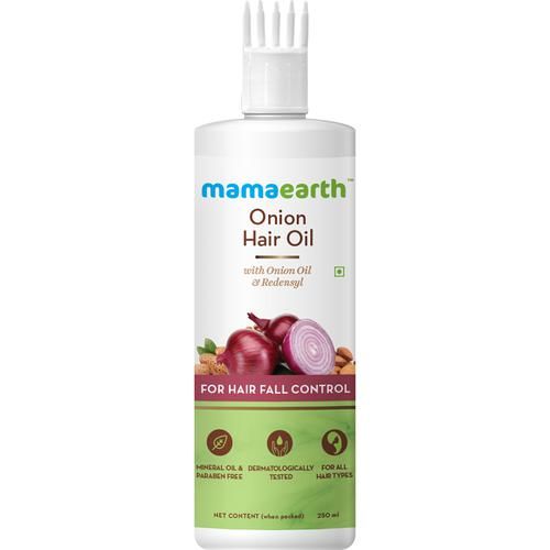 Buy Mamaearth Onion Hair Oil - For Hair Fall Control, Mineral Oil & Paraben  Free Online at Best Price of Rs  - bigbasket