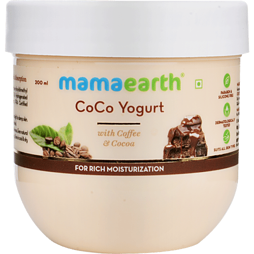 Mamaearth CoCo Yogurt With Coffee & Cocoa For Rich Moisturization, 200 g  
