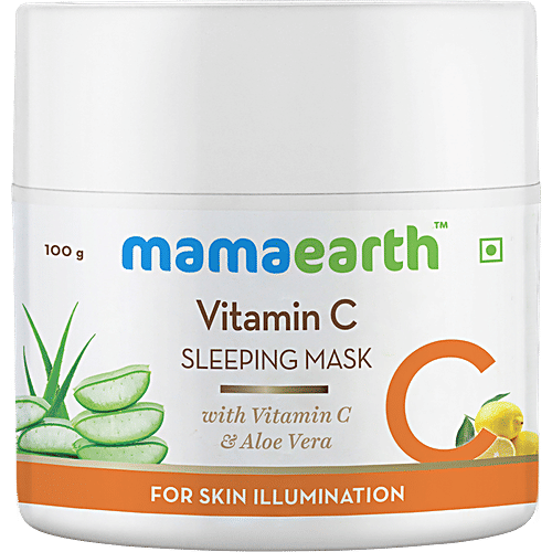 Mamaearth Vitamin C Sleeping Mask Night Cream For Skin Illumination, 100 g  
