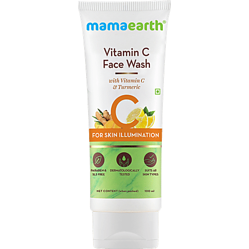 Buy Mamaearth Vitamin C Face Wash With Vitamin C & Turmeric For Skin