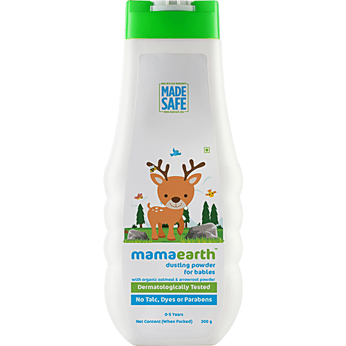 Mamaearth Dusting Powder With Organic Oatmeal & Arrowroot Powder For Babies, 300 g  