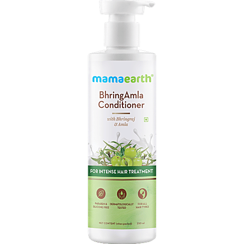 Mamaearth Bhringamla Conditioner - with Bhringraj & Amla, For All Hair Types, Paraben & Silicone Free, 250 ml  Paraben & Silicone Free