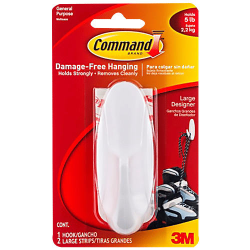 Command Large Designer Hook, 1 pc  Damage Free Hanging