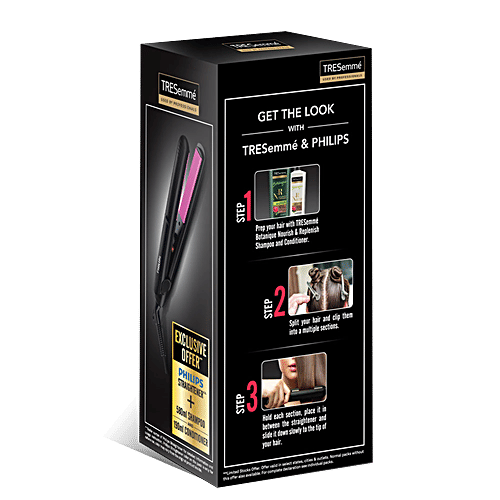 Tresemme Nourish & Replenish Shampoo & Conditioner With Philips Straightener Combo, 580 ml + 190 ml