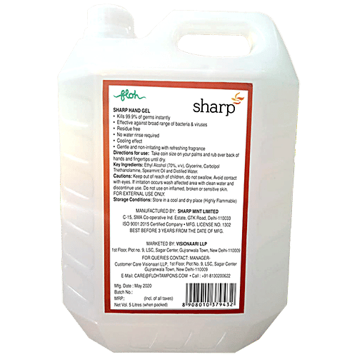 Buy Floh Sharp Instant Hand Sanitizer Spearmint Essential Oil