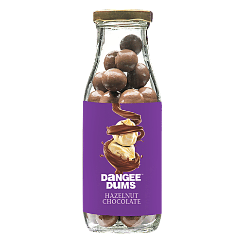 Dangee Dums Hazelnut Chocolate - Panned Confectionary, 180 g  