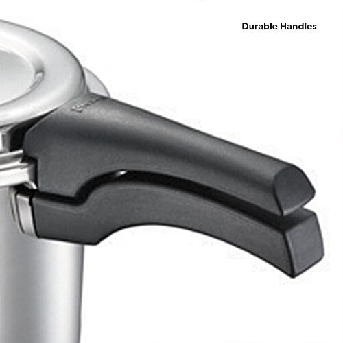 Prestige Deluxe Alpha Svachh Stainless Steel Spillage Control Pressure Cooker - Silver, 5.5 l  