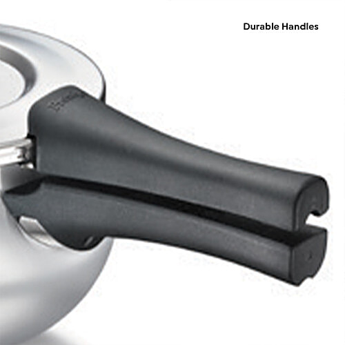 Prestige Deluxe Alpha Svachh Stainless Steel Spillage Control Baby Handi Pressure Cooker - Silver, 2 L  