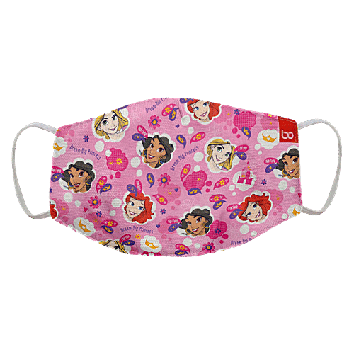 Bonorganik Face Mask For Kids - Disney Princess, 13 x 13 cm (Pack of 3) 