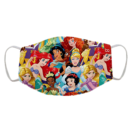 Bonorganik Face Mask For Kids - Disney Princess, 13 x 13 cm (Pack of 3) 