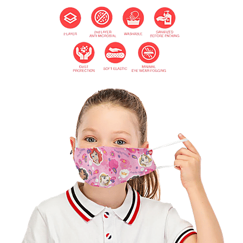 Bonorganik Face Mask For Kids - Disney Princess, 13 x 13 cm (Pack of 3) 