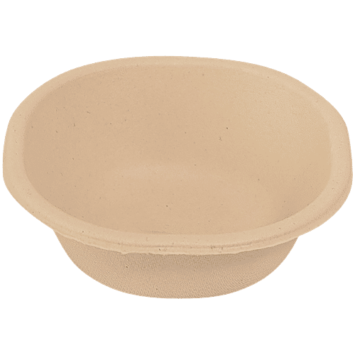 Chuk Serving Bowls/Dona, 25 pcs  Compostable, Made With Sugarcane Pulp, Oil & Water Leakproof, Tableware