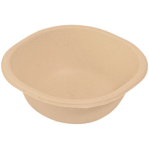 Chuk Serving Bowls/Dona, 25 pcs  Compostable, Made With Sugarcane Pulp, Oil & Water Leakproof, Tableware