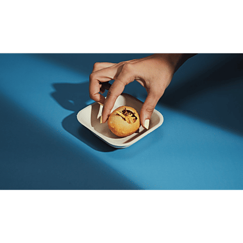 Chuk Serving Bowls/Dona, 25 pcs Compostable, Made With Sugarcane Pulp, Oil & Water Leakproof, Tableware